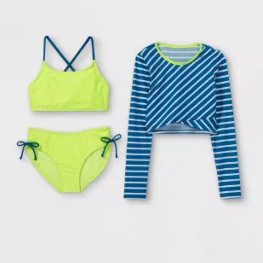 Girls' 3pc Bathing Suit